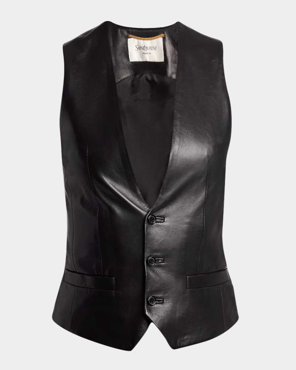Leather Tailored Vest